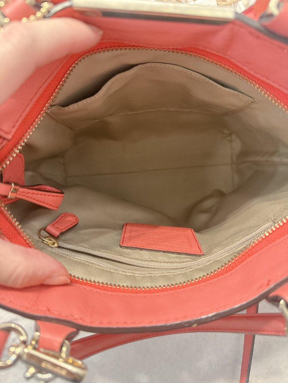 EUC Coach Madison Saffiano Leather Mini Tote Bag - Picture 4 of 15